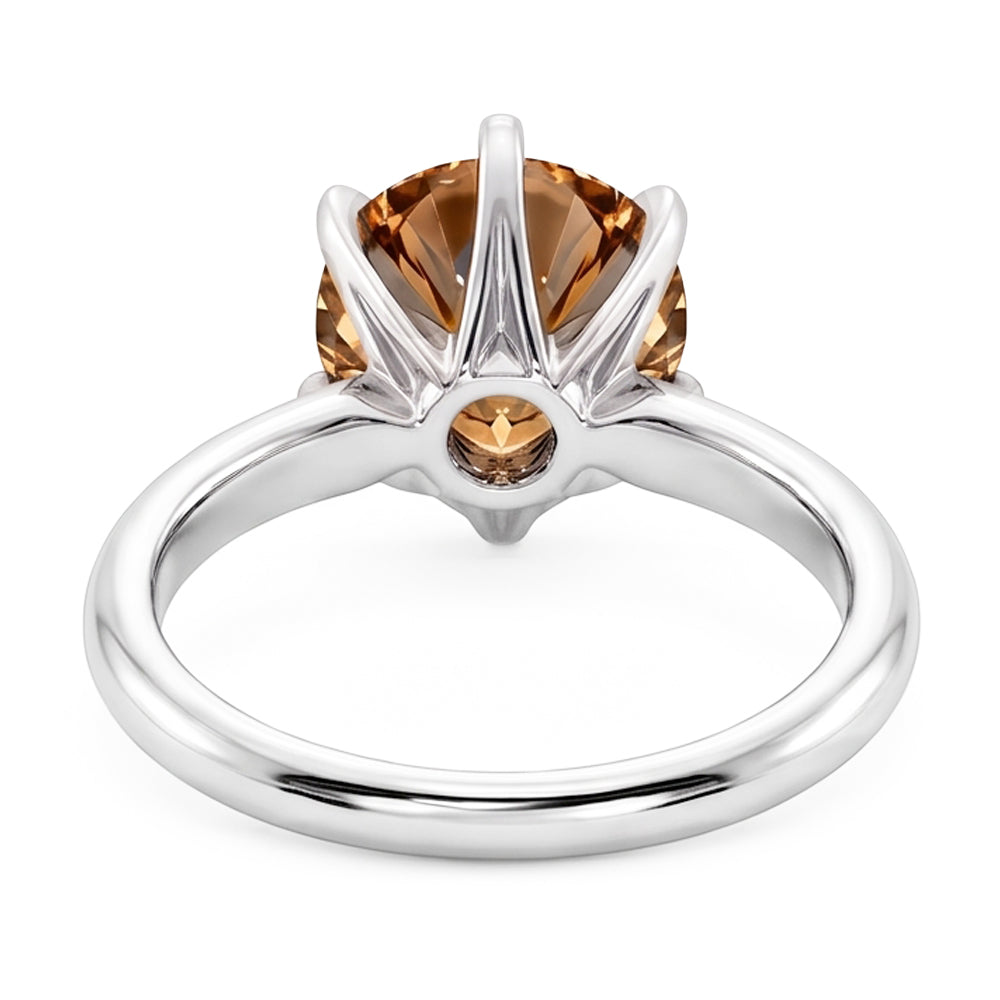 2,25 ct. Solitär Champagner Diamant Schmuck Edelstein Ring