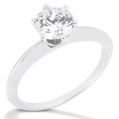 2,25 Ct. Damen Natürliche Diamant Solitärring Weißgold 14K