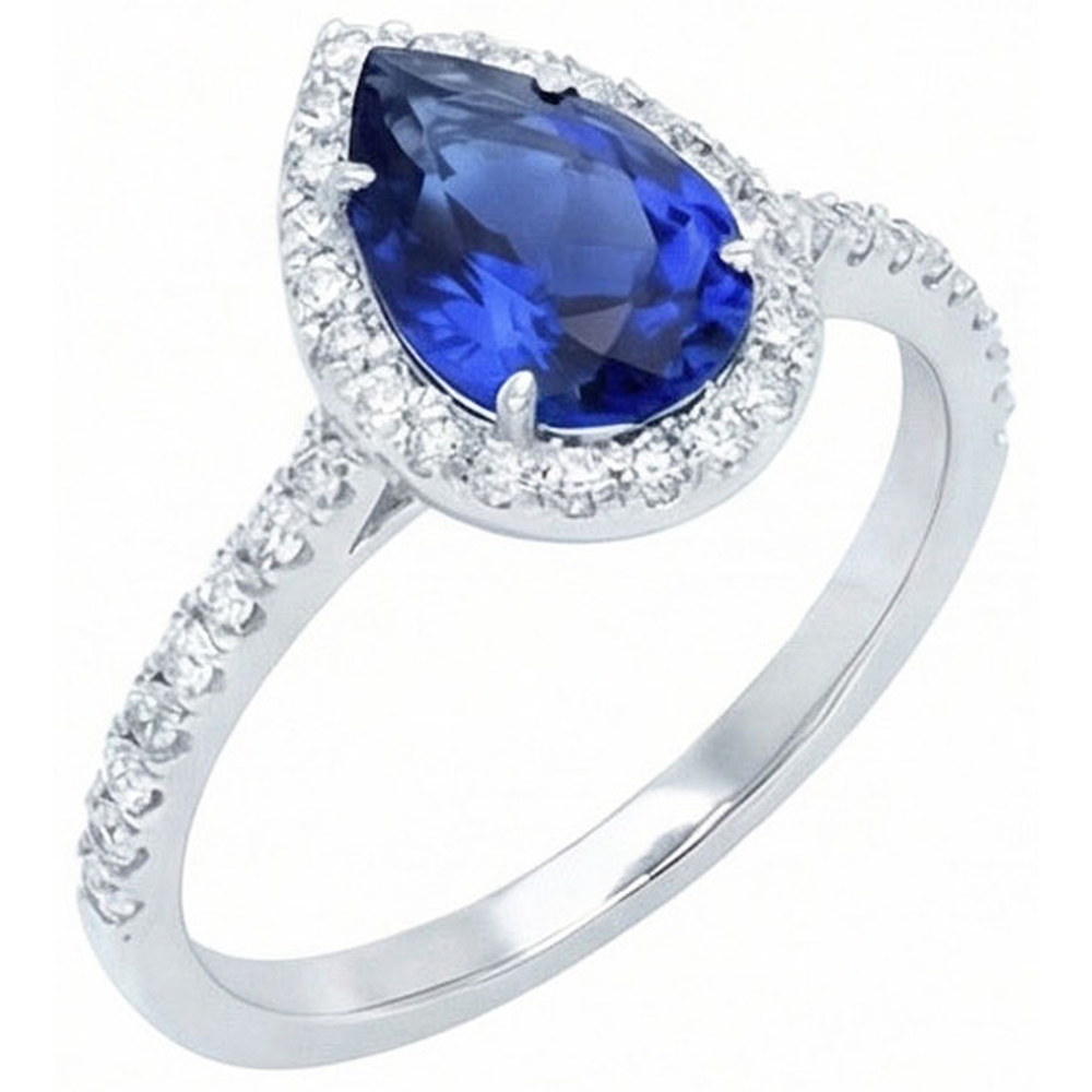 echter round diamant 2.30Karat ring Vorderansicht