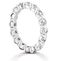 2,40 Karat Runder Echt Diamant Ewigkeit Ehering Schmuck Neu