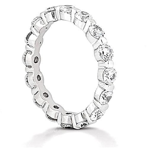 2,40 Karat Runder Echt Diamant Ewigkeit Ehering Schmuck Neu
