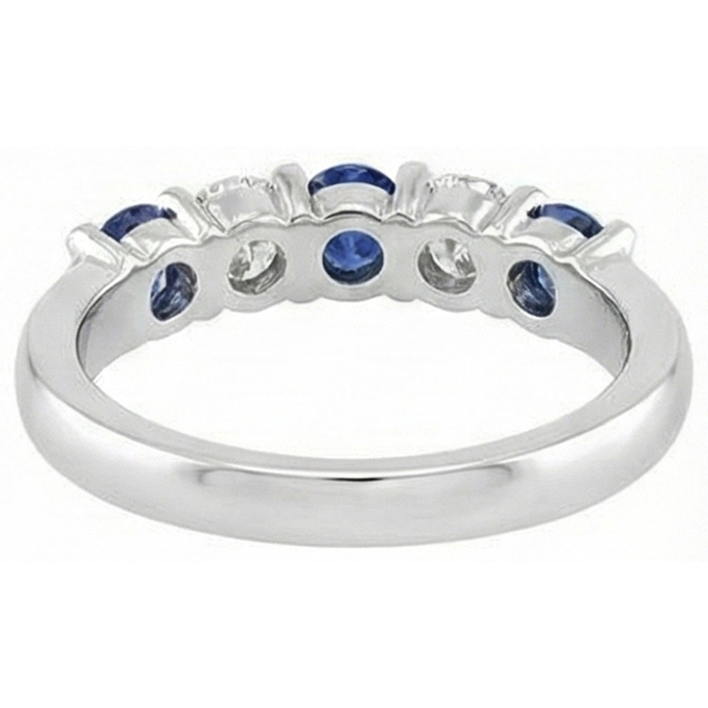 2,45 ct runder Sri Lanka Saphir Diamant Ehering