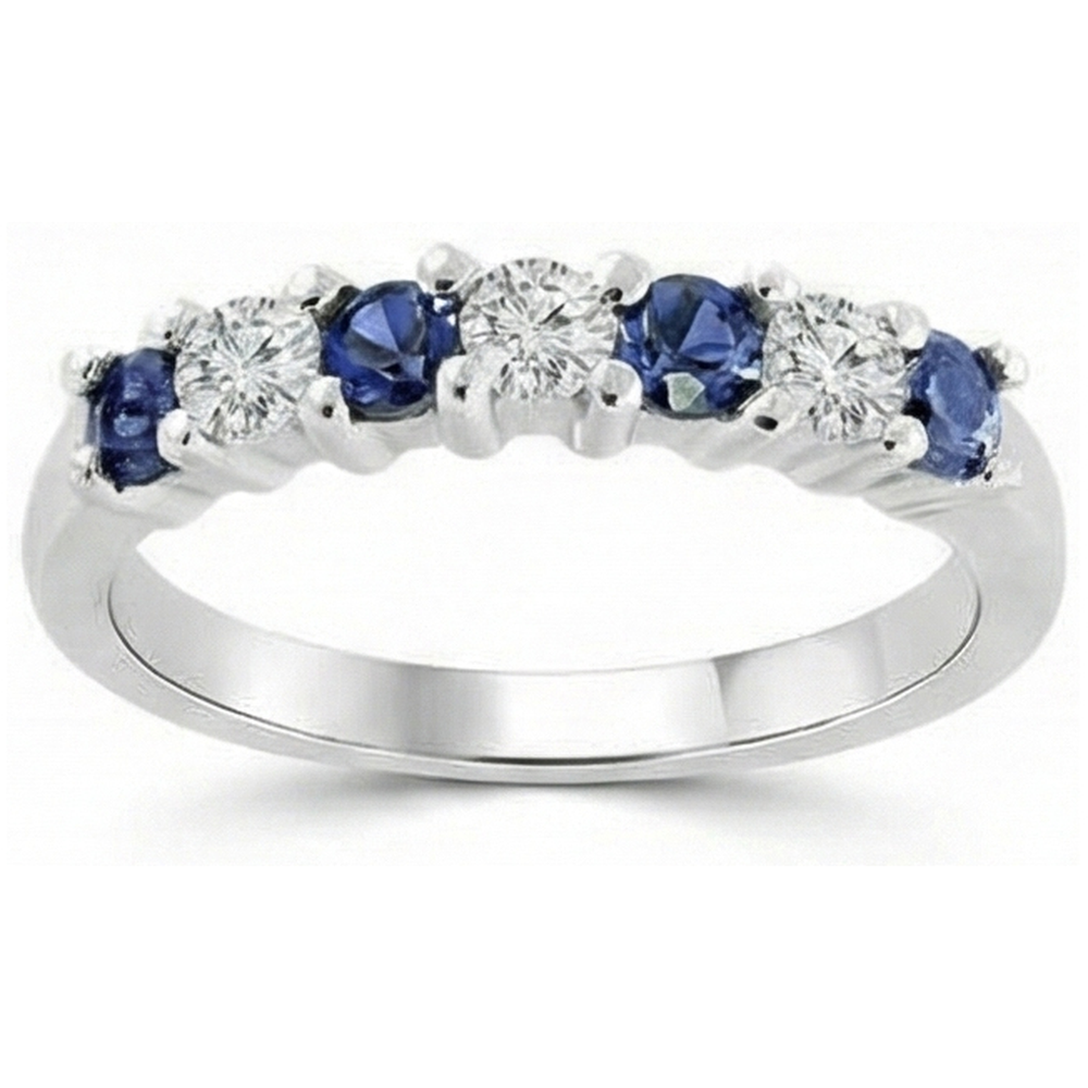 2,45 ct runder Sri Lanka Saphir Diamant Ehering