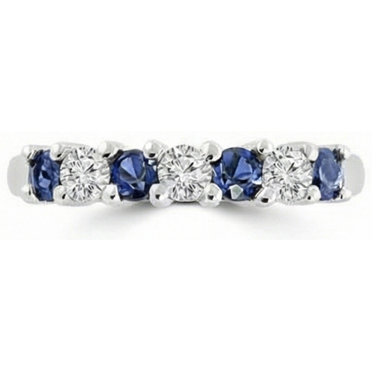2,45 ct runder Sri Lanka Saphir Diamant Ehering