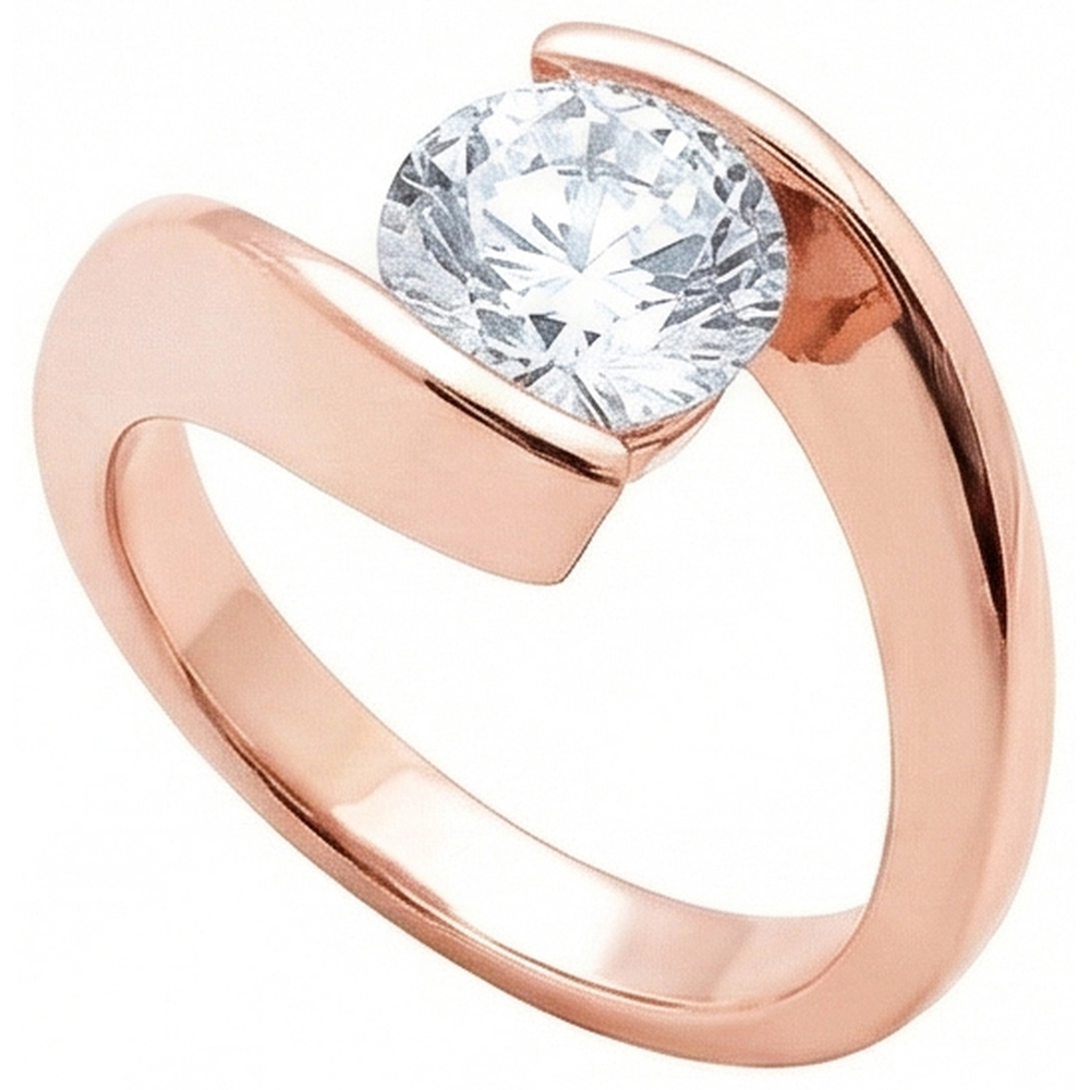 echter round diamant 2.50Karat ring Seitenansicht