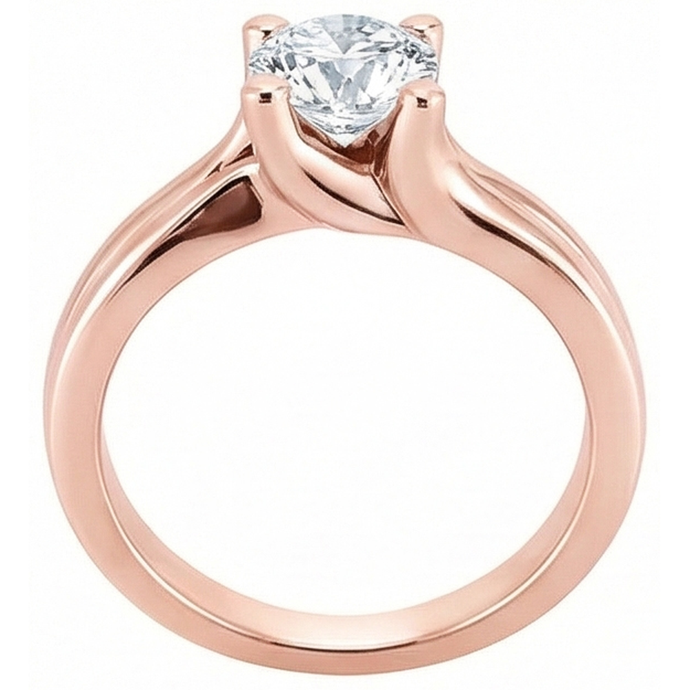 echter round diamant 2.50Karat ring Detailansicht