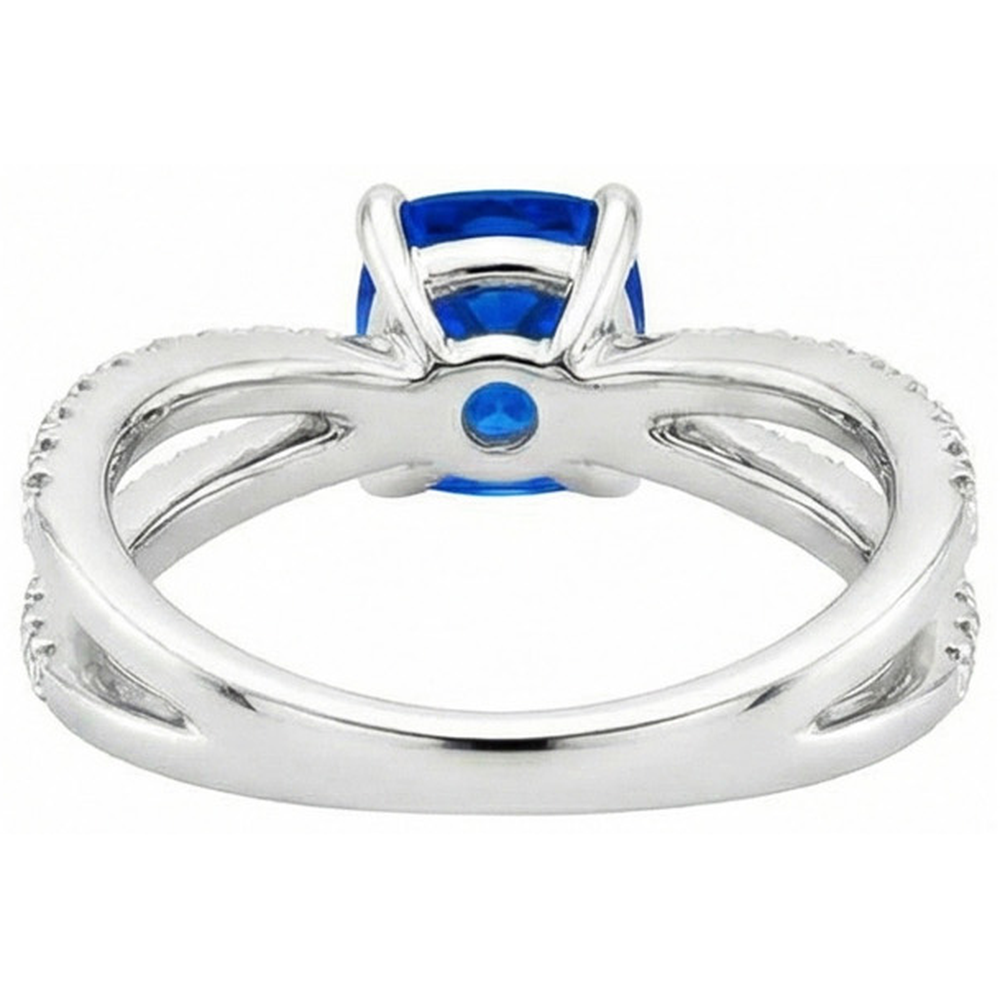 echter round diamant 2.50Karat ring auf Weiß