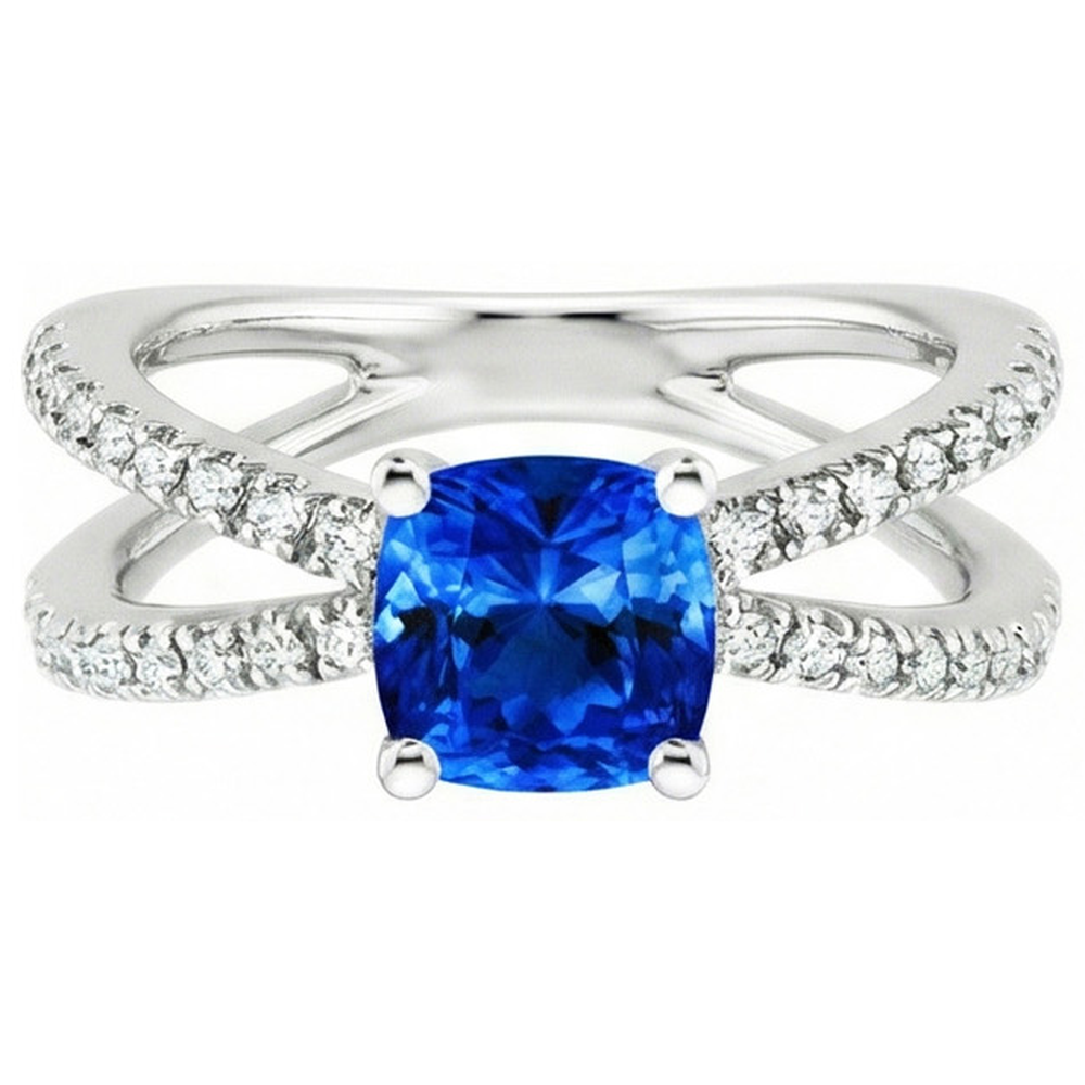 echter round diamant 2.50Karat ring Detailansicht