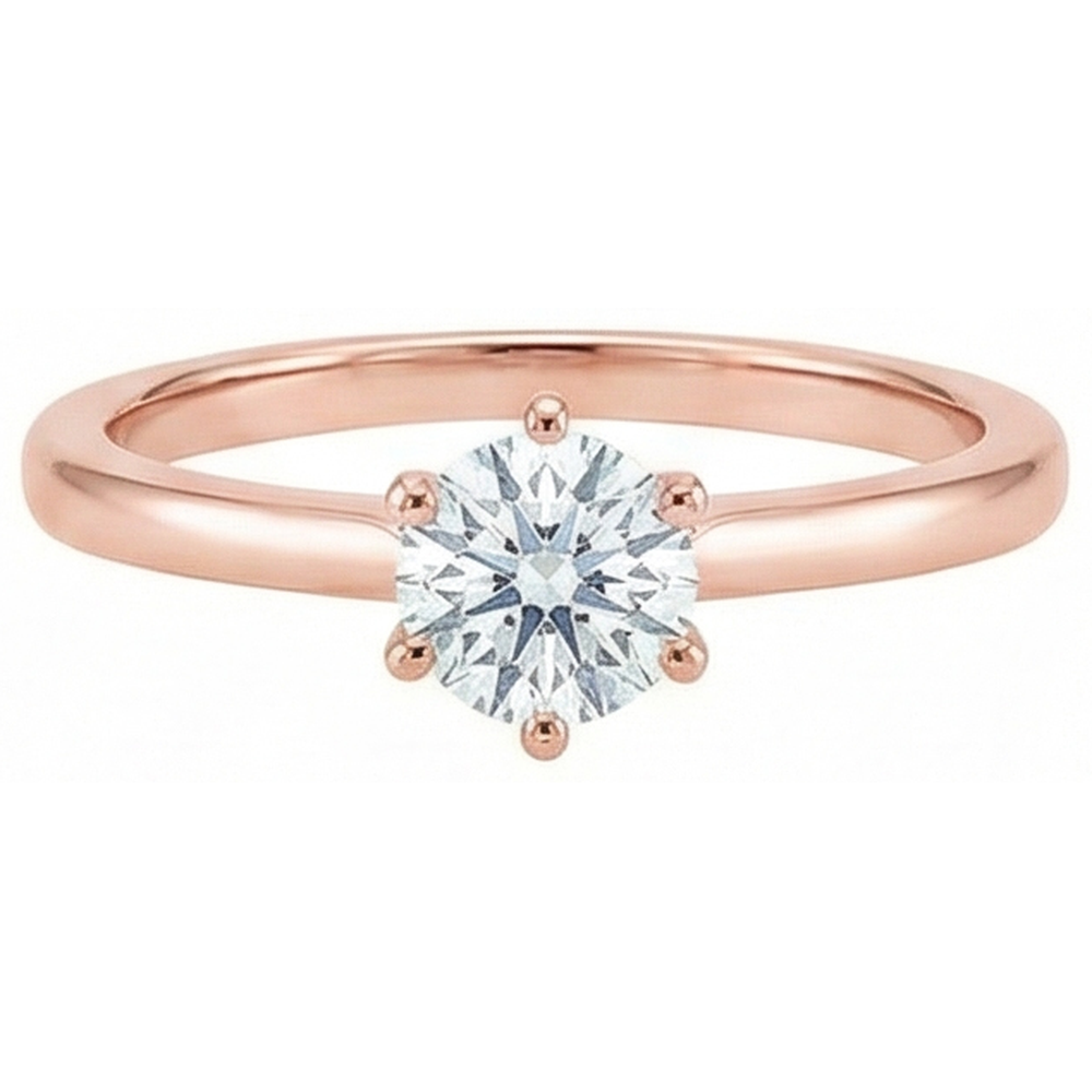 echter round diamant 2.50Karat ring Seitenansicht
