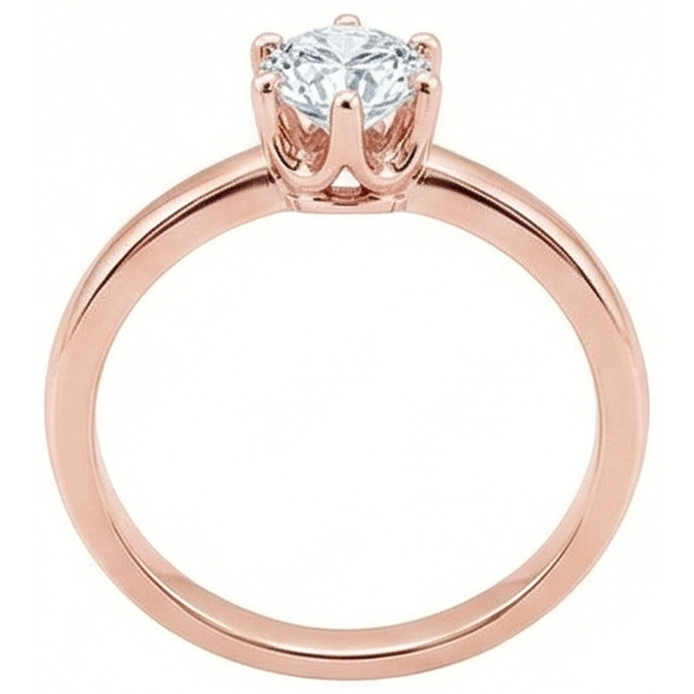 echter round diamant 2.50Karat ring Detailansicht