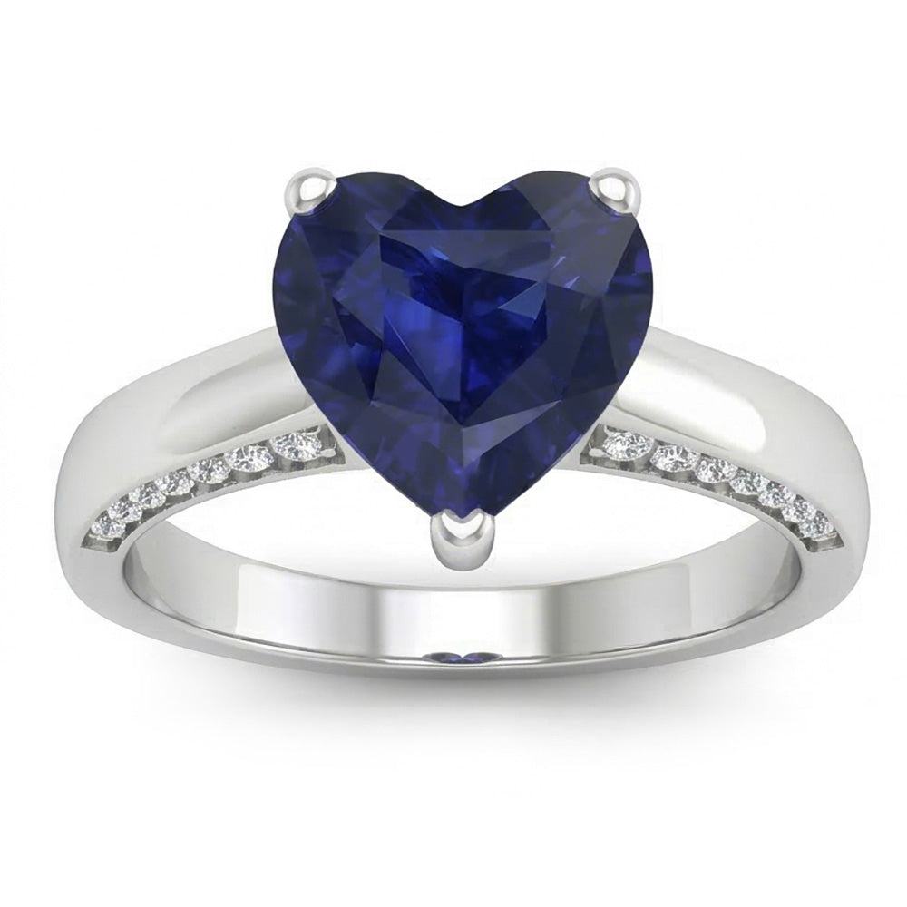 echter round diamant 2.50Karat ring Vorderansicht