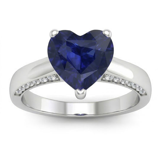 echter round diamant 2.50Karat ring Vorderansicht