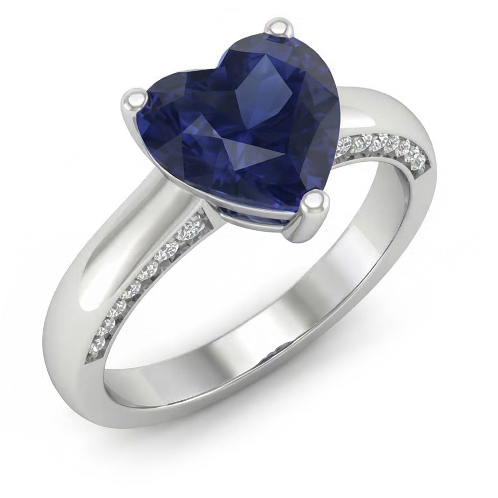 echter round diamant 2.50Karat ring Detailansicht