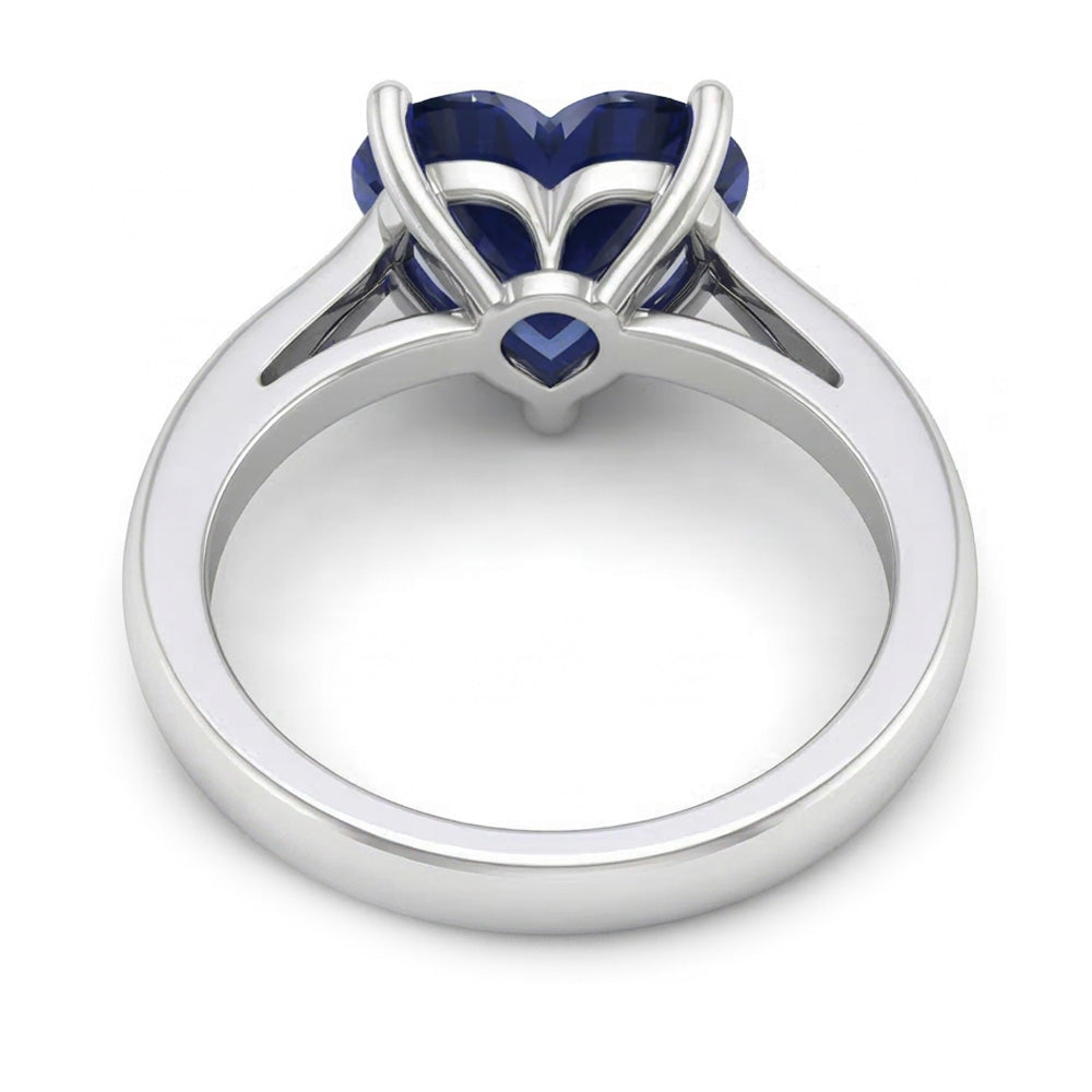 echter round diamant 2.50Karat ring Profilansicht
