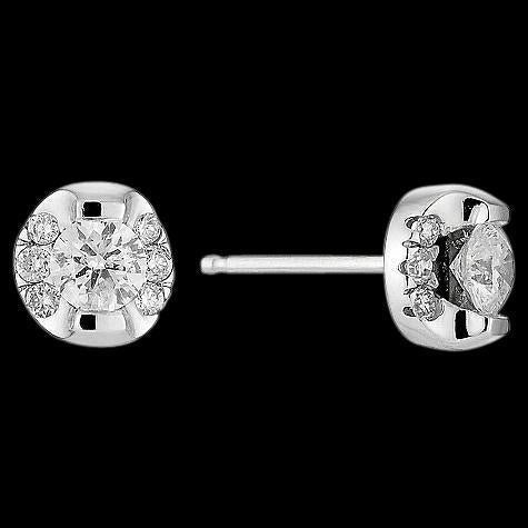 2,50 Ct. G Si1 Natürliche Diamant Ohrstecker Weißgold