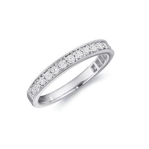 2,50 Ct Runder Brillantschliff Natürliche Diamant Ewigkeit Band 14K Weißgold