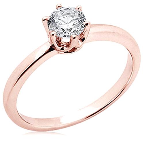 2,50 Karat Echt Diamant Solitärring Roségold Schmuck