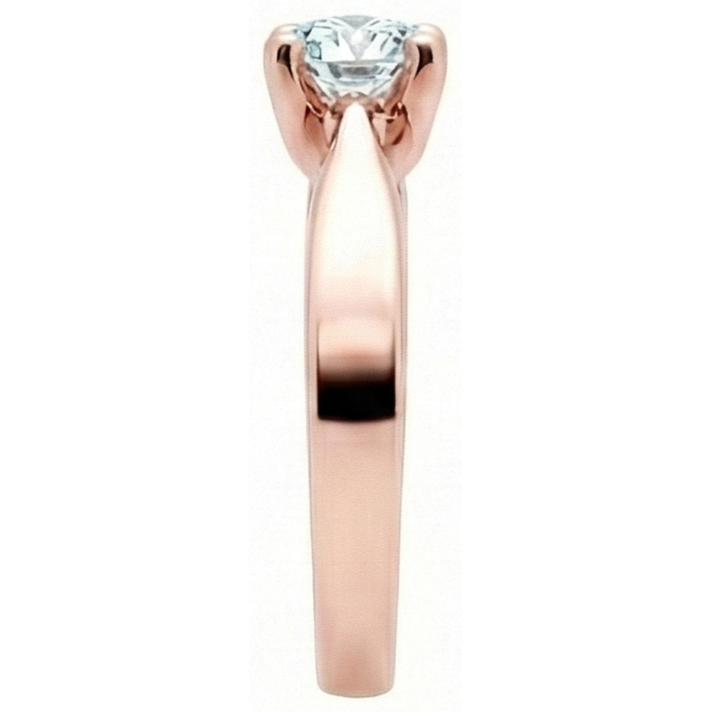 2,51 Ct. Solitär-Verlobungsring Aus Roségold Mit Echt Diamanten