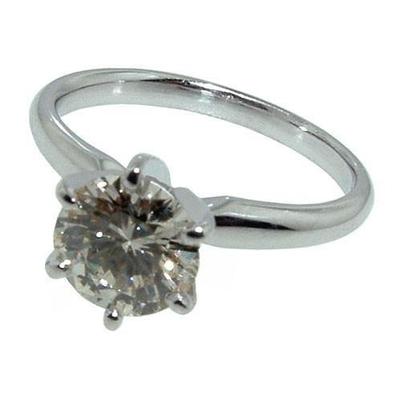 2,51 Ct. Echt Diamant-Solitärring Weißgold Neu