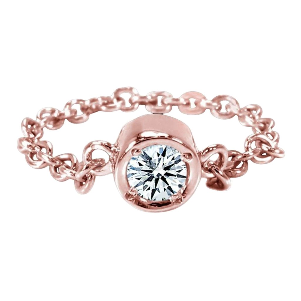 2,5 Karat Yards Echt Diamantarmband Kettenstil Roségold Von Pink Gold