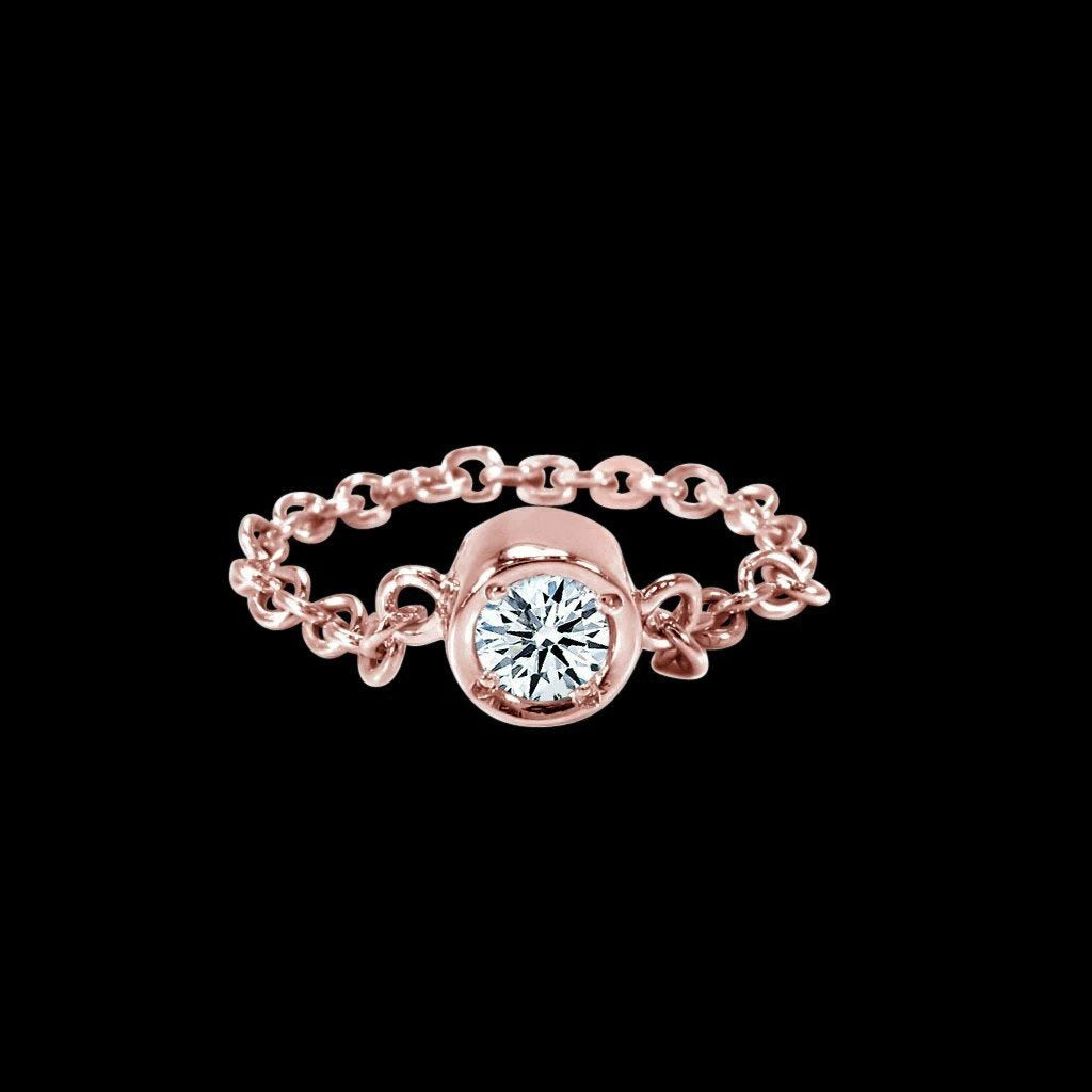 2,5 Karat Yards Echt Diamantarmband Kettenstil Roségold Von Pink Gold