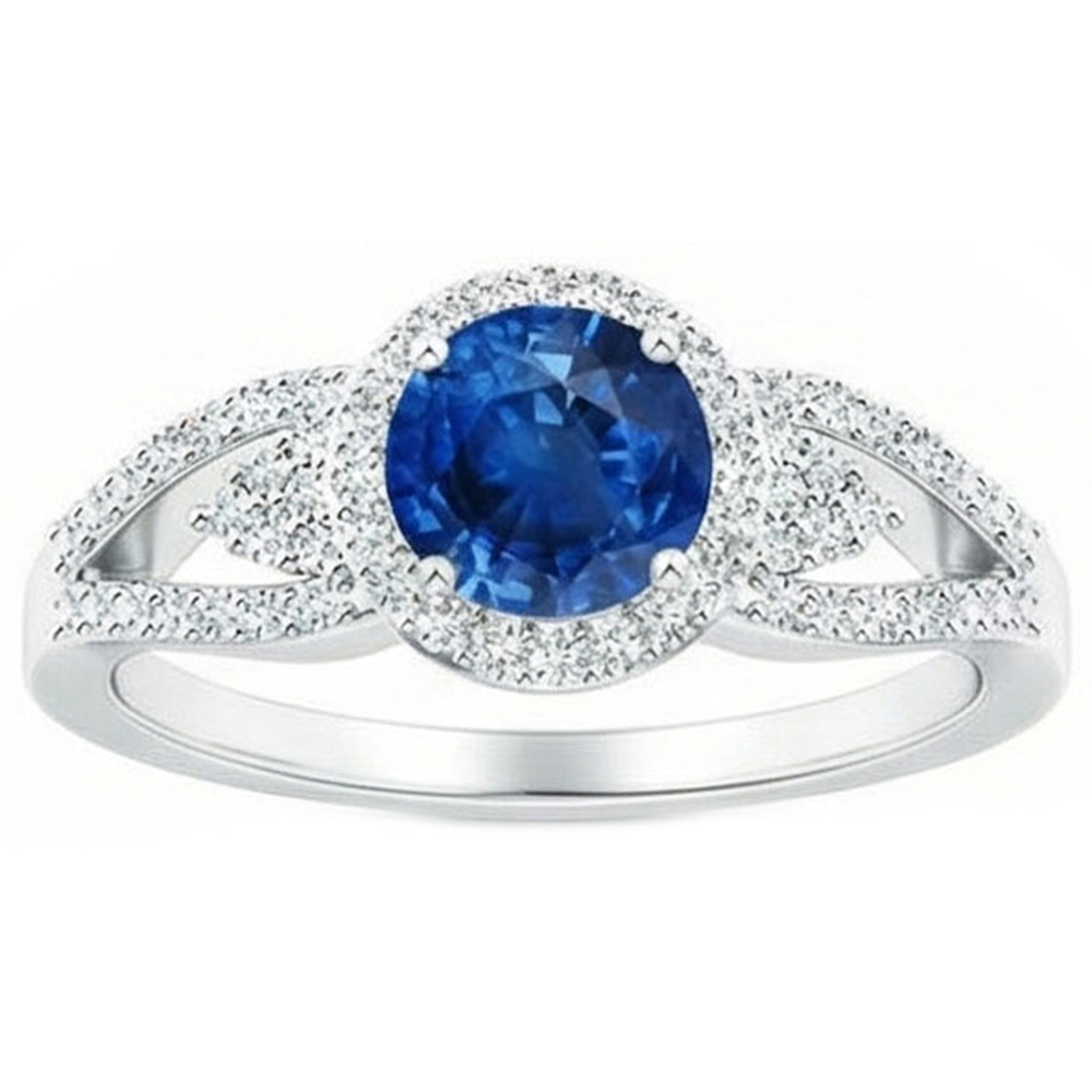 echter round diamant 2.65Karat ring Seitenansicht
