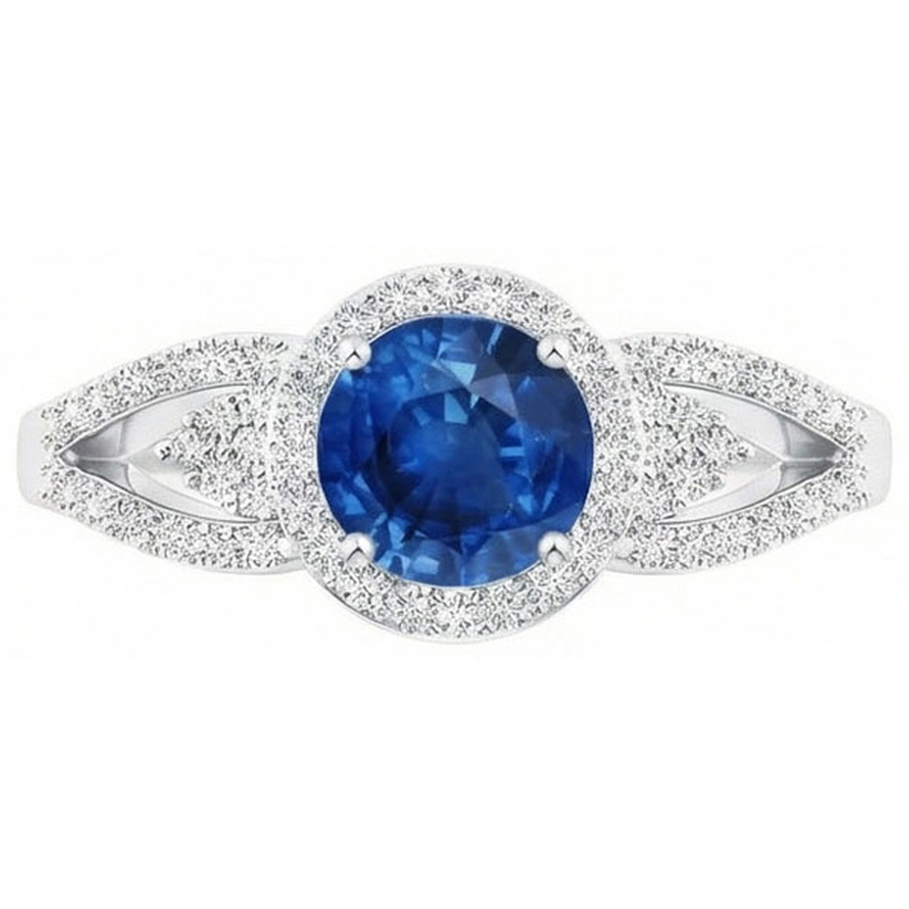 echter round diamant 2.65Karat ring Detailansicht