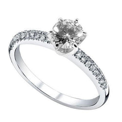 2,71 Ct. Wunderschöner Natürliche Diamant Ehering Weißgold Schmuck
