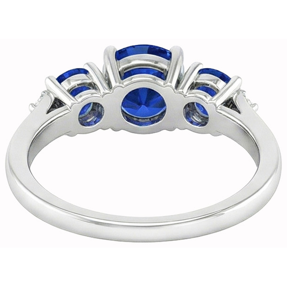 echter round diamant 2.75Karat ring Profilansicht