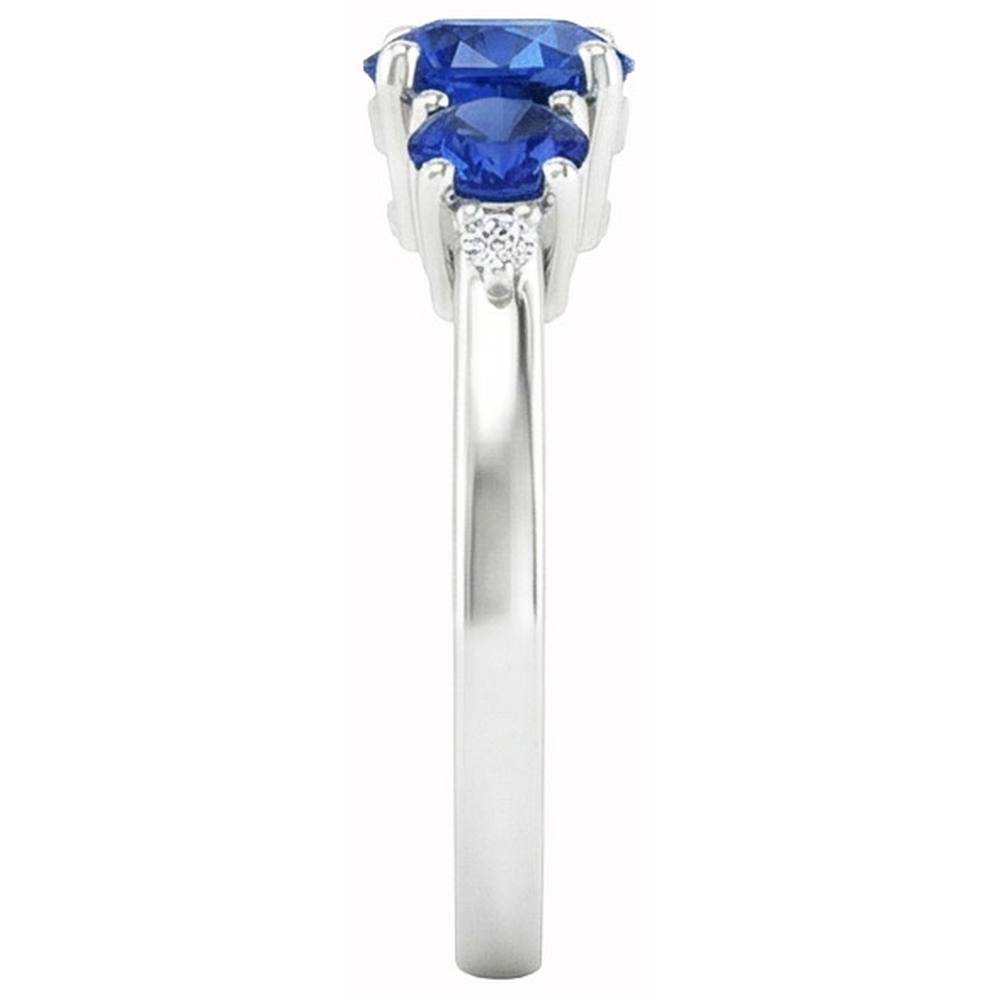 echter round diamant 2.75Karat ring Draufsicht