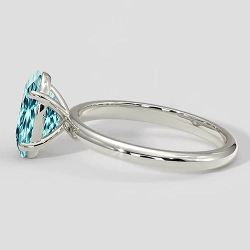 2,75 ct ovaler Neon-Paraiba-Ring