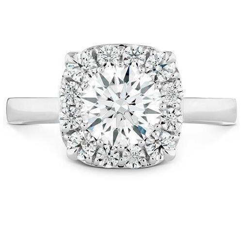 2,80 Ct Runder Natürliche Diamant-Halo-Verlobungsring