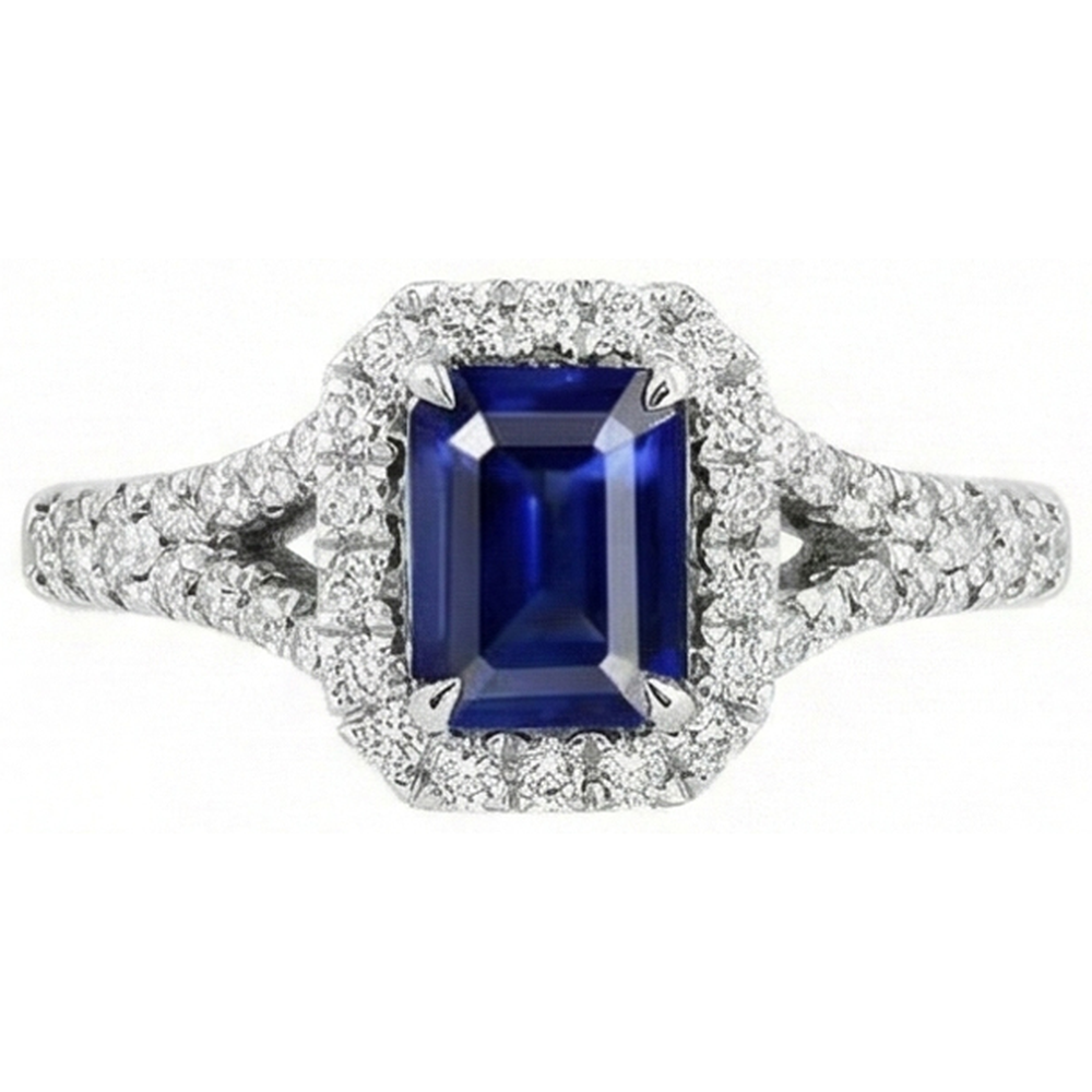 echter round diamant 2.85Karat ring Seitenansicht