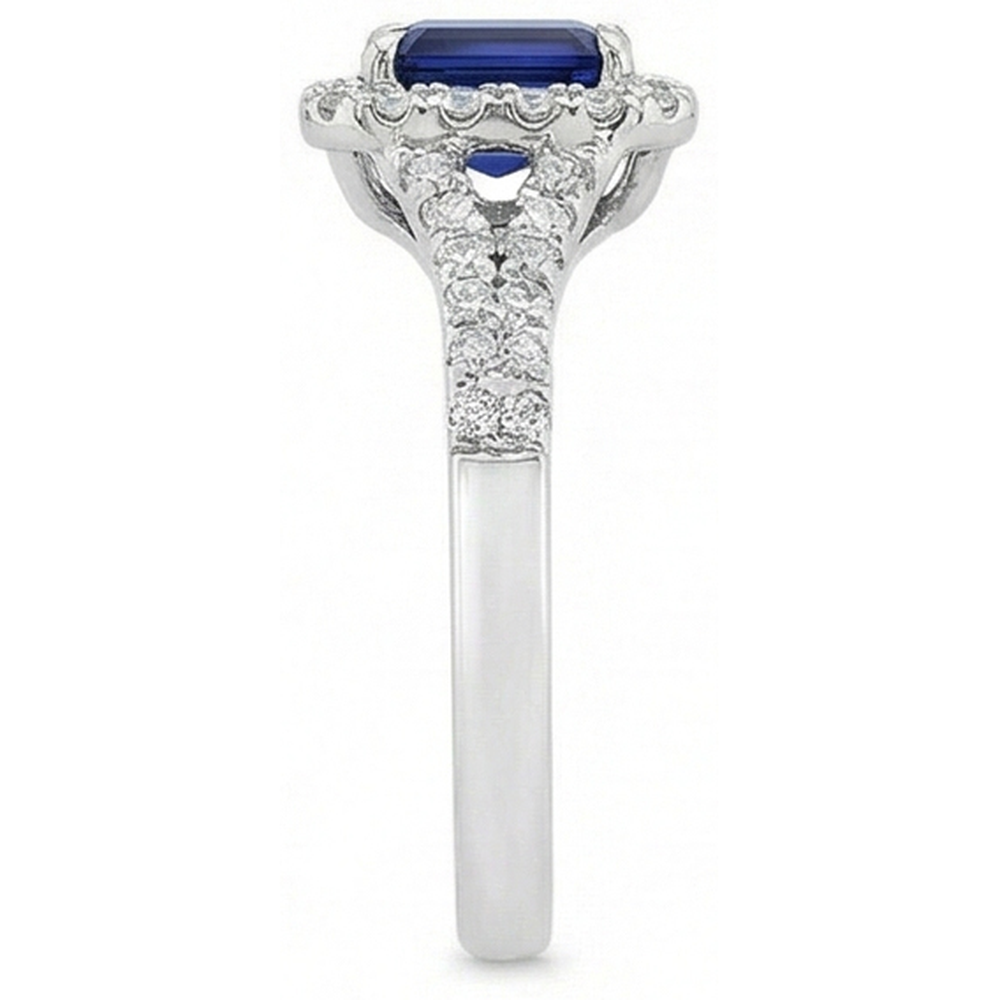 echter round diamant 2.85Karat ring Draufsicht