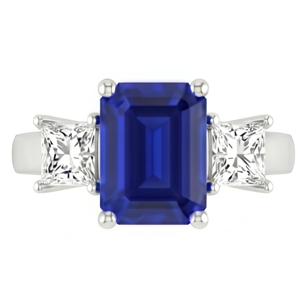 echter round diamant 3.05Karat ring Vorderansicht