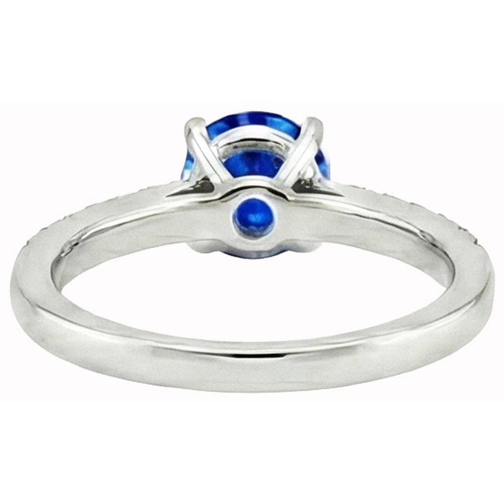 echter round diamant 3.20Karat ring auf Weiß