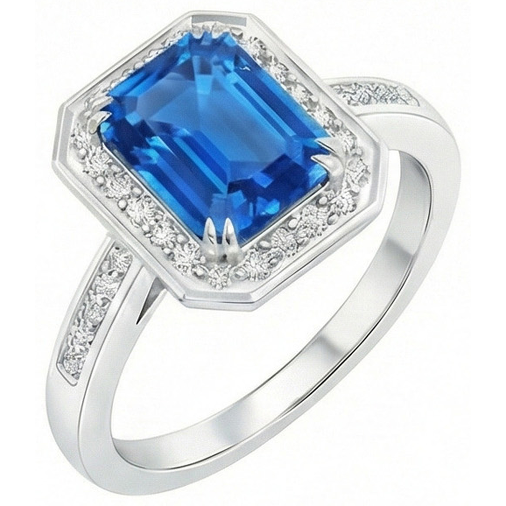 echter round diamant 3.40Karat ring Vorderansicht