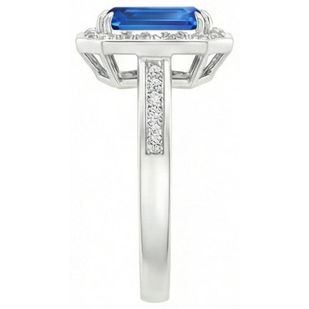 echter round diamant 3.40Karat ring Draufsicht