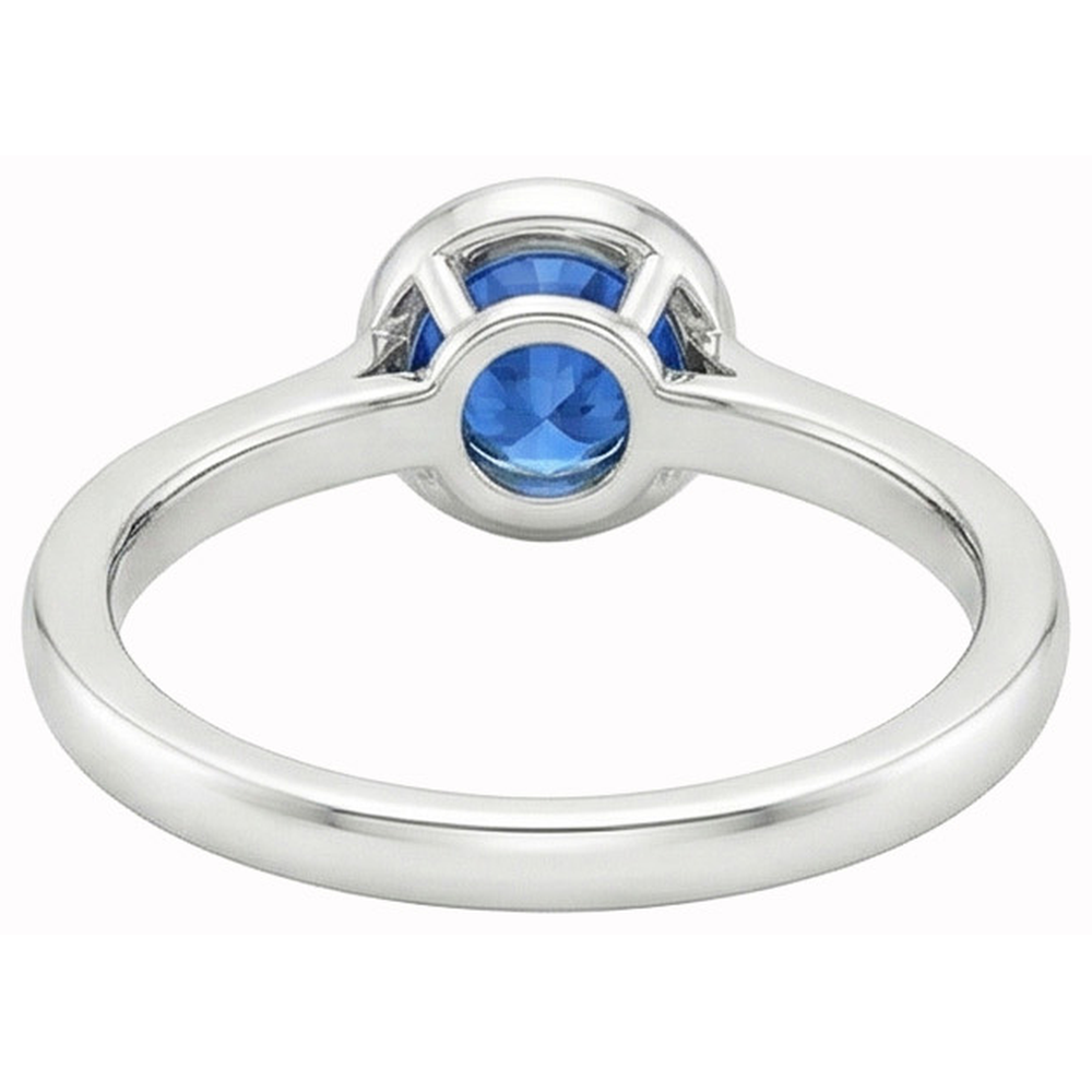 echter round diamant 3.50Karat ring auf Weiß