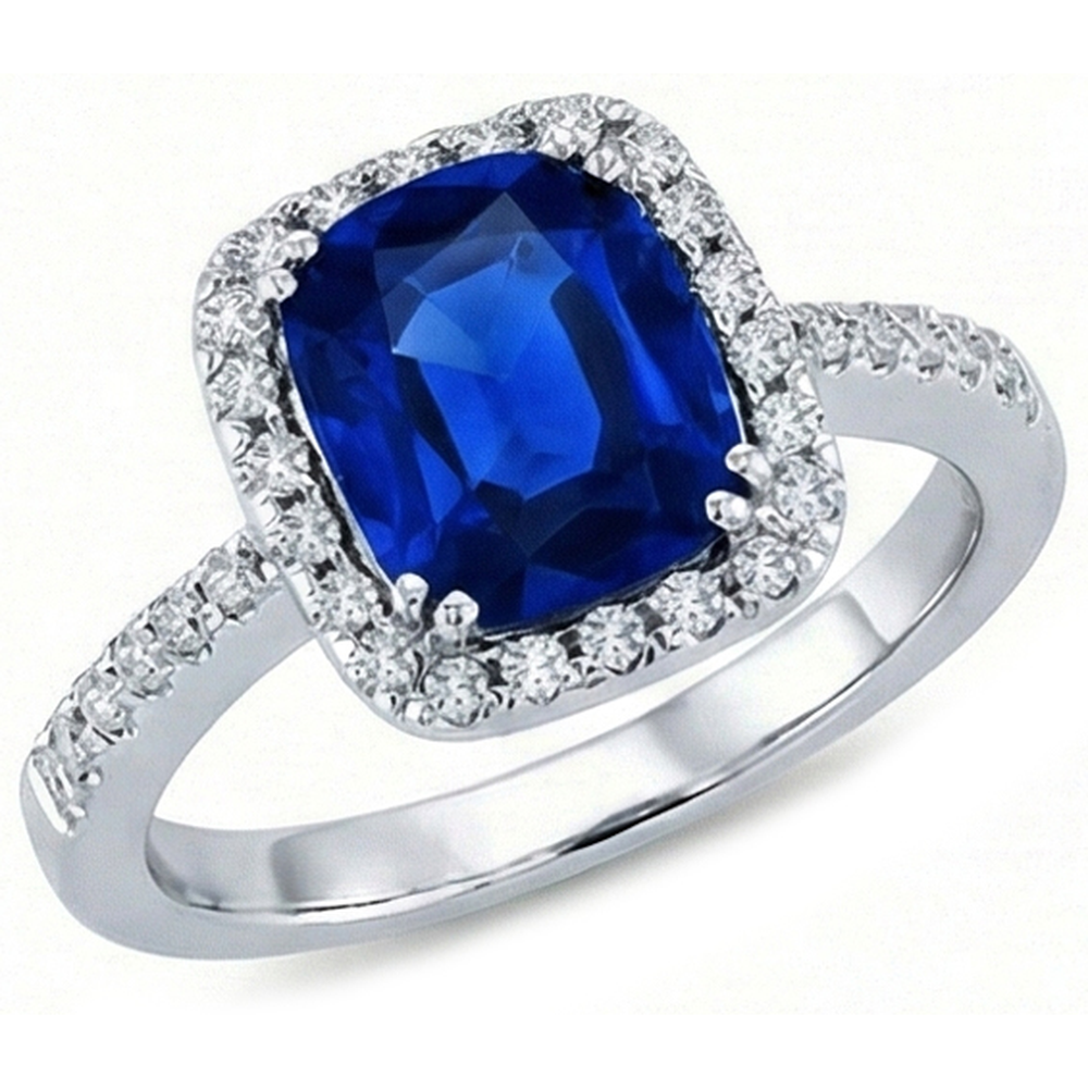 echter round diamant 3.50Karat ring Seitenansicht