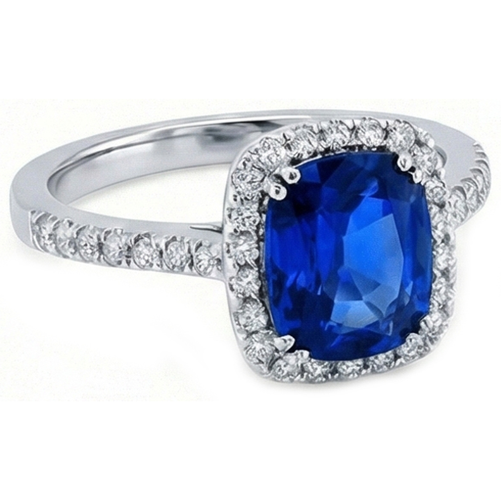 echter round diamant 3.50Karat ring Detailansicht