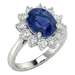 Echter Saphir Ring 3.70 Karat
