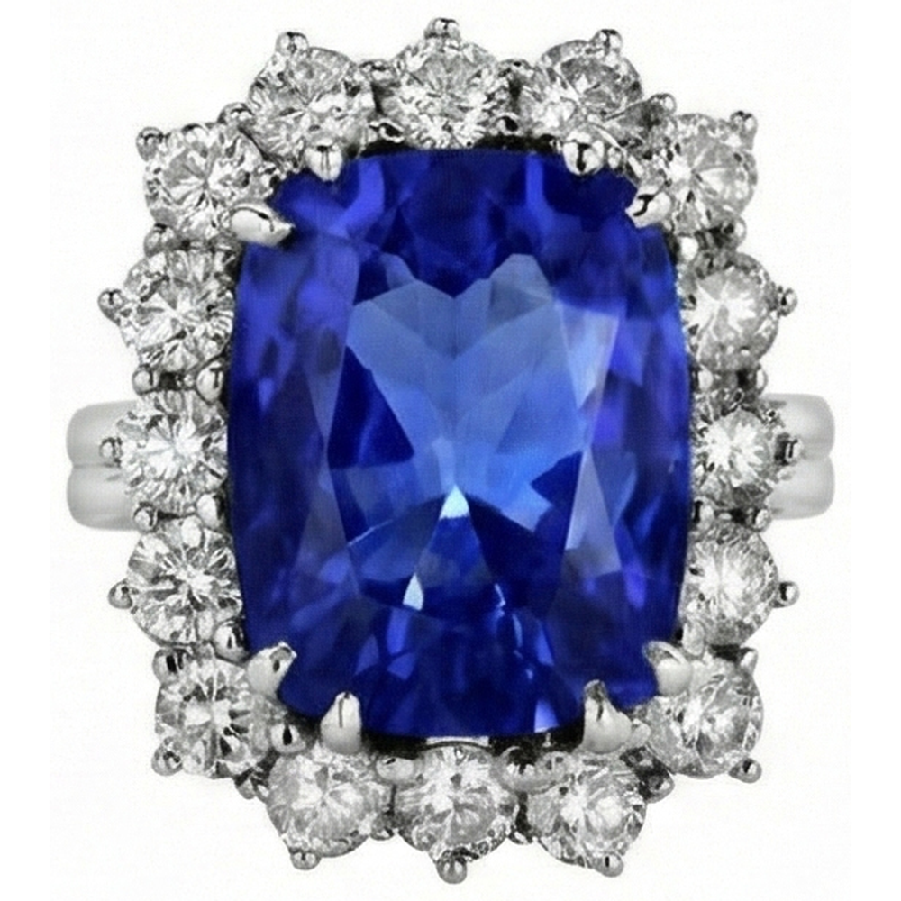 echter round diamant 3.75Karat ring Seitenansicht