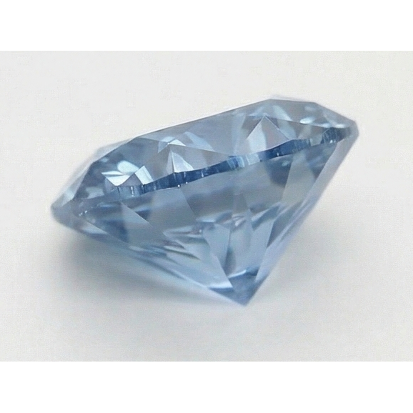 3 Karat runder blauer, behandelter, loser, natürlicher, aus der Erde gewonnener Diamant