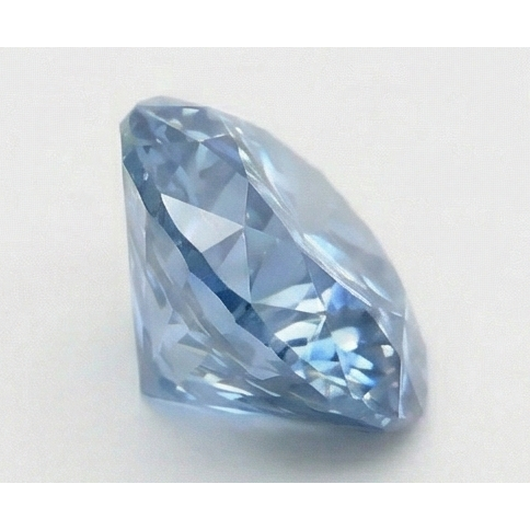 3 Karat runder blauer, behandelter, loser, natürlicher, aus der Erde gewonnener Diamant