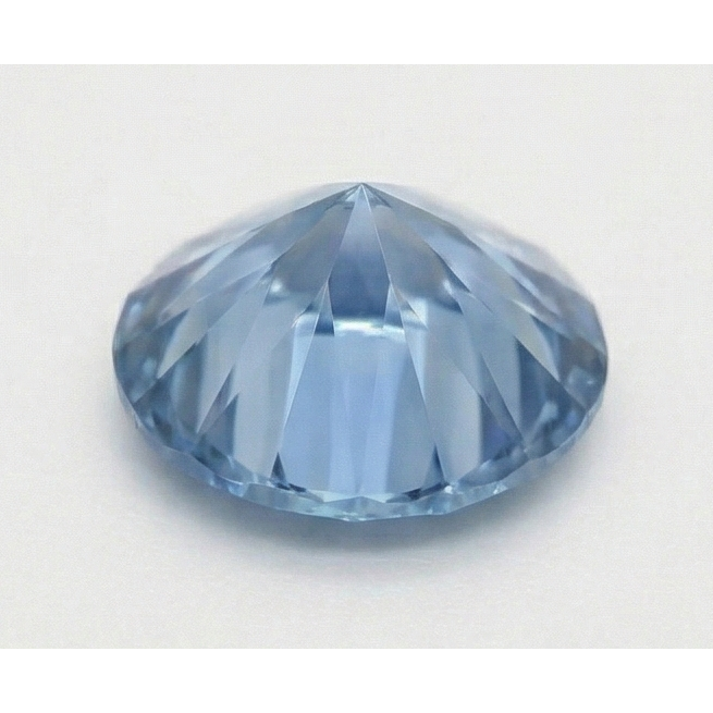 3 Karat runder blauer, behandelter, loser, natürlicher, aus der Erde gewonnener Diamant