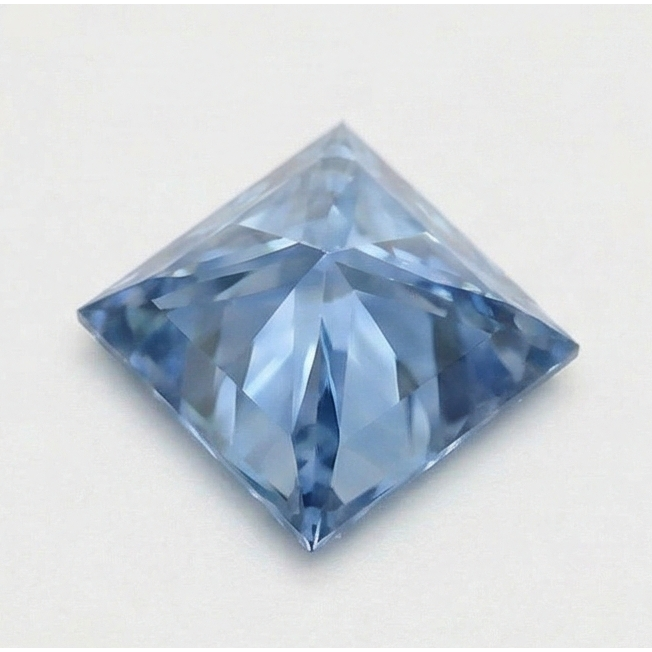 3 Karat loser hellblauer Naturdiamant (nicht im Labor gezüchtet) im Prinzessschliff