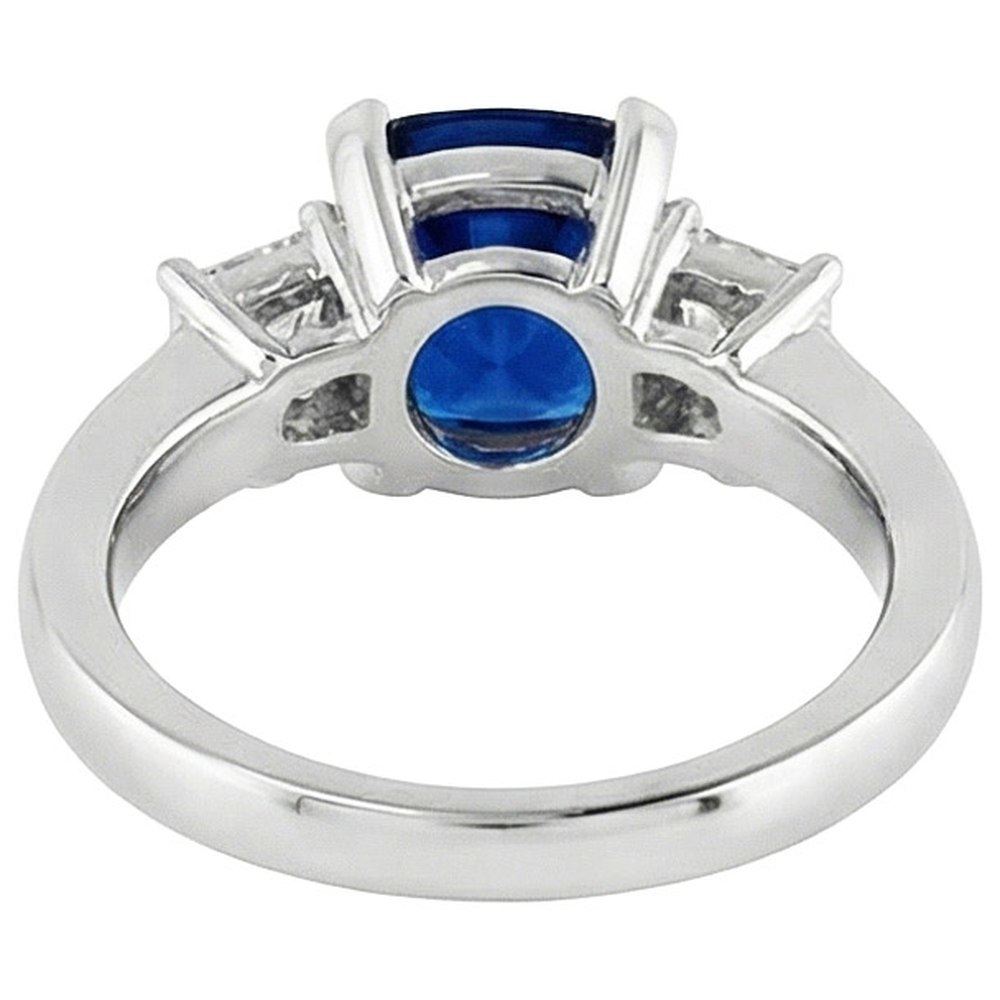 echter princess diamant 4Karat ring auf Weiß