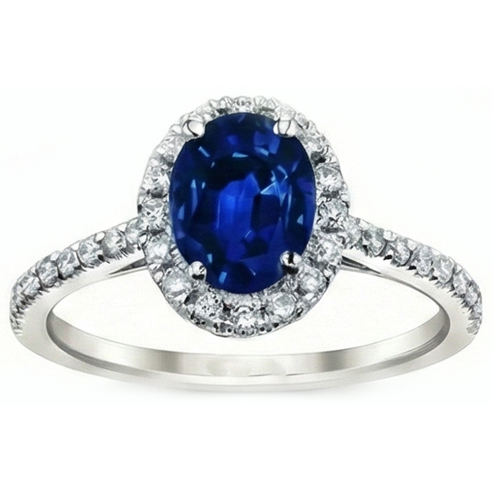 3 Karat Blauer Saphirring