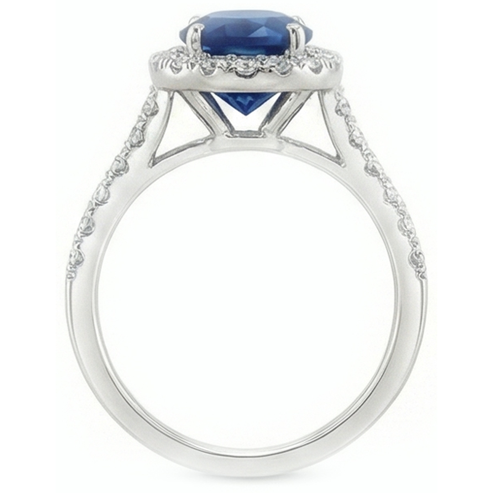 3 Karat Blauer Saphirring